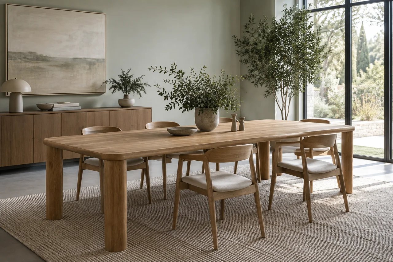How wood changes the feeling of a room — illustrative editorial image